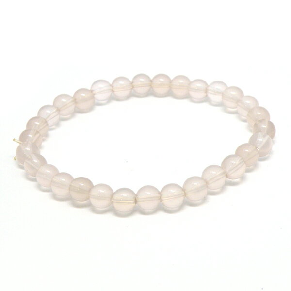 ローズクォーツ 【1点もの ブレスレット】 約6mm 天然石 パワーストーン スピリチュアルストーン