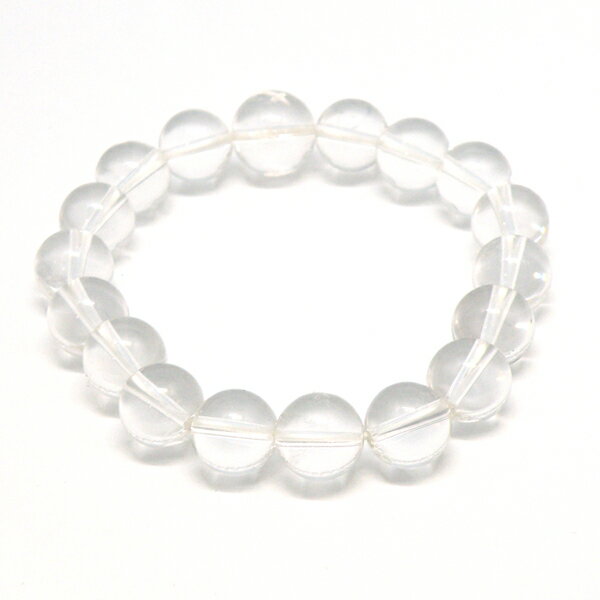 クォーツ水晶 【1点もの ブレスレット】 約10mm 天然石 パワーストーン スピリチュアルストーン