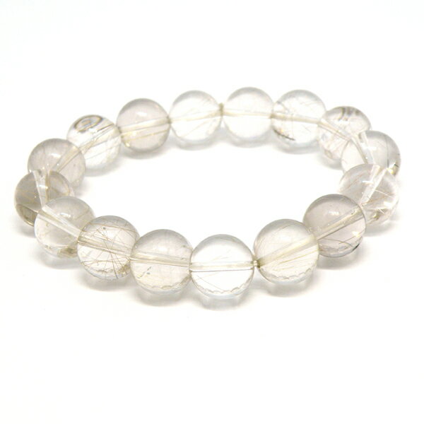 ルチルクォーツ 【1点もの ブレスレット】 約12mm 天然石 パワーストーン スピリチュアルストーン