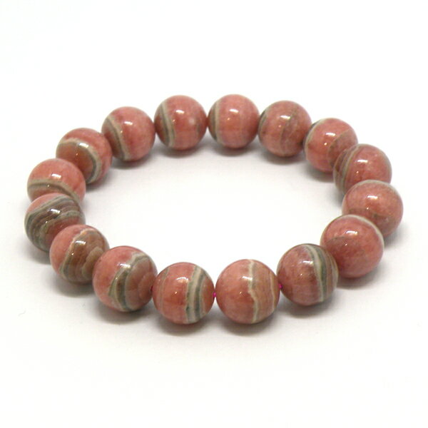 インカローズ 【1点もの ブレスレット】 約12mm 天然石 パワーストーン スピリチュアルストーン