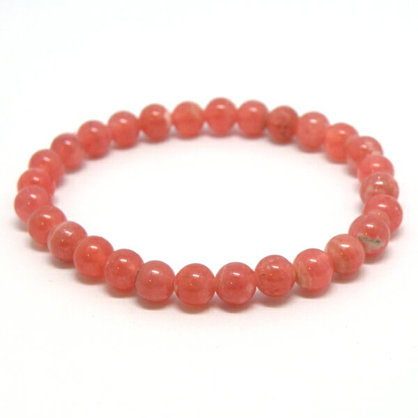 インカローズ 【1点もの ブレスレット】 約6mm 天然石 パワーストーン スピリチュアルストーン