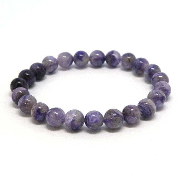 チャロアイトシリカ 【1点もの ブレスレット】 約8mm 天然石 パワーストーン スピリチュアルストーン