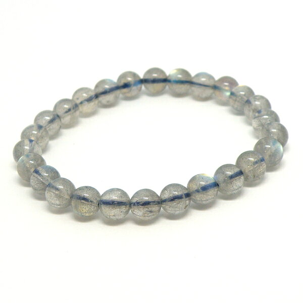 ラブラドライト 【1点もの ブレスレット】 約7.5mm 天然石 パワーストーン スピリチュアルストーン