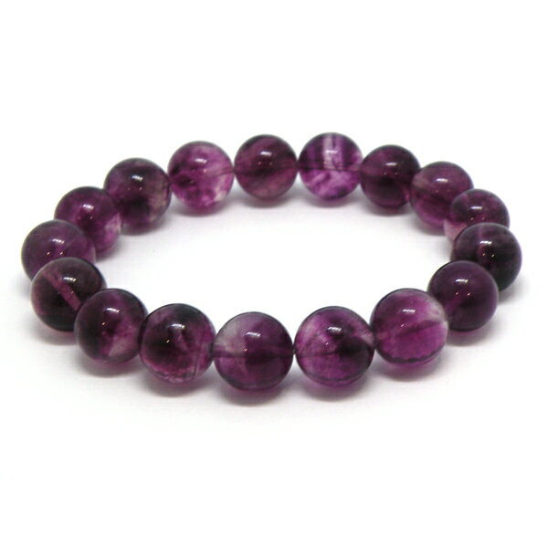 フローライト 【1点もの ブレスレット】 約12mm 天然石 パワーストーン スピリチュアルストーン