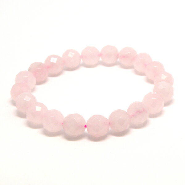 ローズクォーツ 【1点もの ブレスレット】 約10mm 天然石 パワーストーン スピリチュアルストーン