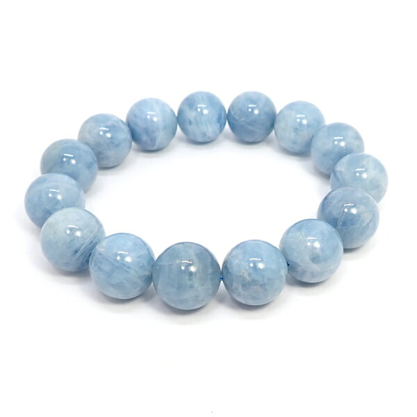 アクアマリン 【ブレスレット 数量限定】 約15mm 天然石 パワーストーン スピリチュアルストーン