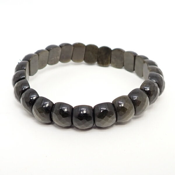 ゴールデンオブシディアン 【ブレスレット 数量限定】 約12x8mm 天然石 パワーストーン スピリチュアルストーン