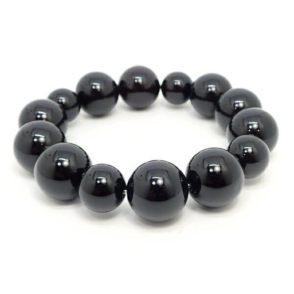 オニキス 【ブレスレット 数量限定】 約14-18mm 天然石 パワーストーン スピリチュアルストーン