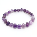 アメジスト・ハート 【ブレスレット 数量限定】 約8x8.5mm 天然石 パワーストーン スピリチュアルストーン
