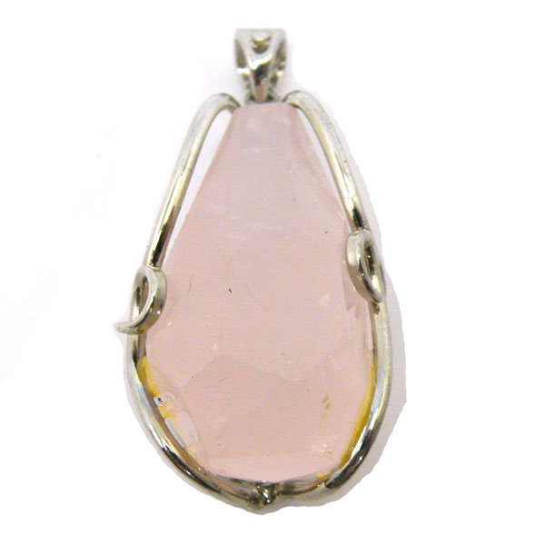 ローズクォーツペンダントトップ約3...