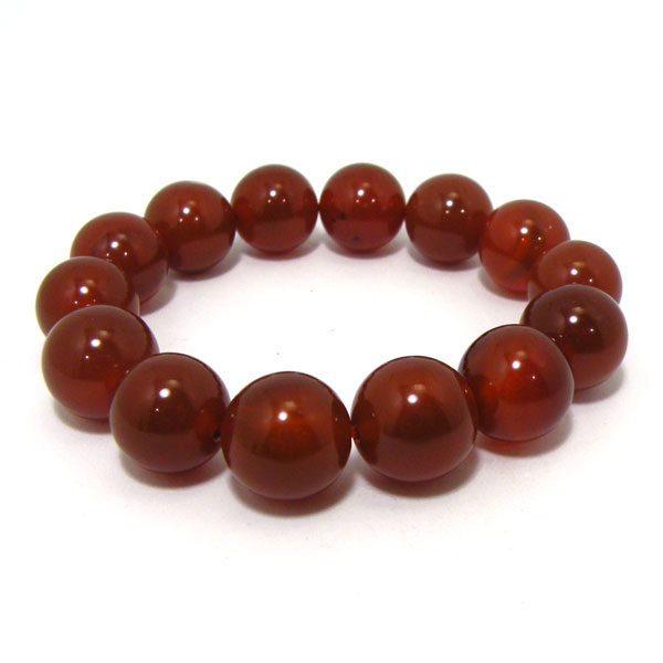 カーネリアン/ブレスレット/約14mm/1点もの