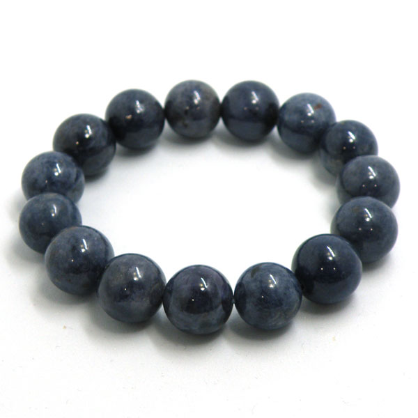 ブルークォーツァイト(染色) 【ブレスレット 1点もの】 約13mm 天然石
