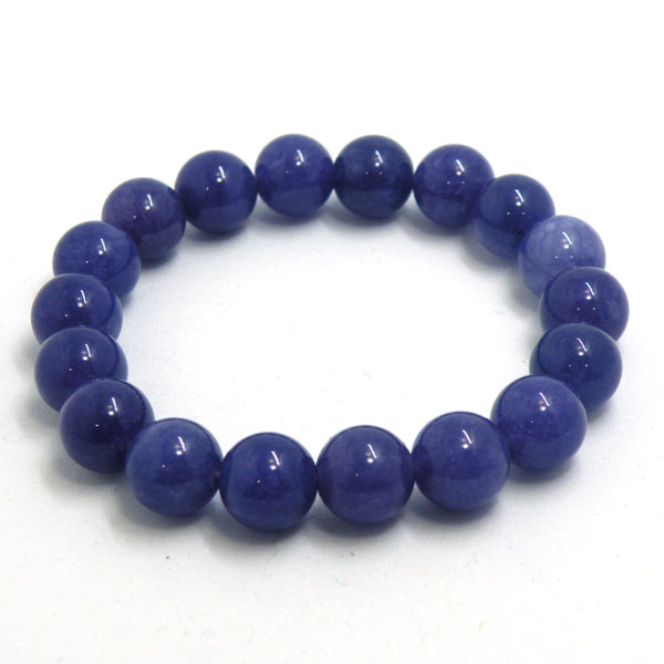 パープルクォーツァイト(染色) 【ブレスレット 1点もの】 約10mm 天然石