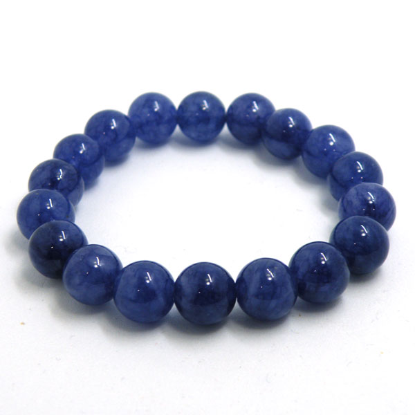 パープルクォーツァイト(染色) 【ブレスレット 1点もの】 約10mm 天然石