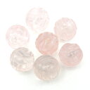 ローズクォーツ 天然石パーツ 【ビーズパーツ】 約10mm ローズ 薔薇 ビーズ/7個セット