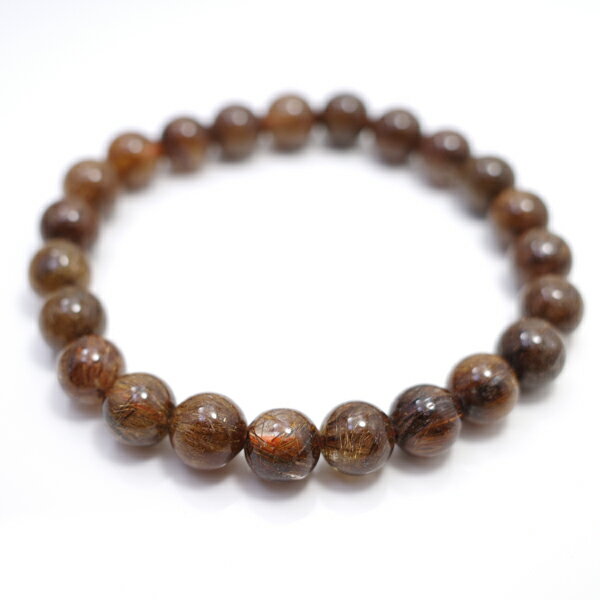 ルチルクォーツ 【ブレスレット 1点もの】 約8mm 天然石 パワーストーン スピリチュアルストーン