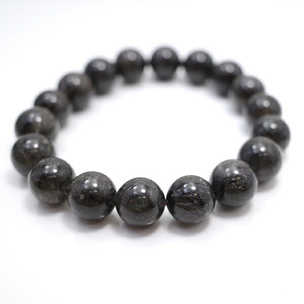 ブラックトルマリン 【ブレスレット 1点もの】 約11mm 天然石 パワーストーン スピリチュアルストーン
