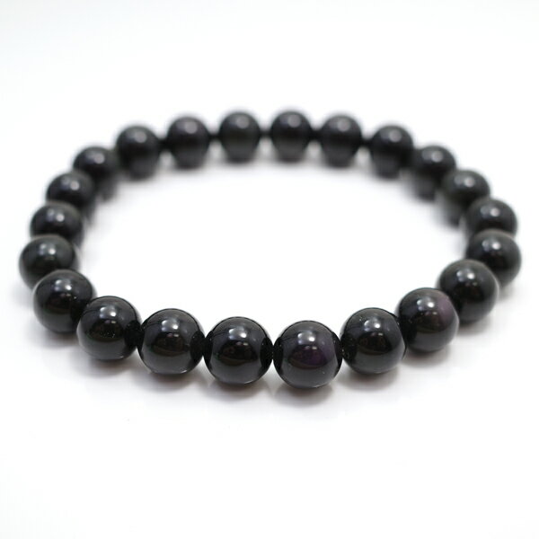レインボーオブシディアン 【ブレスレット 1点もの】 約8mm 天然石 パワーストーン スピリチュアルストーン