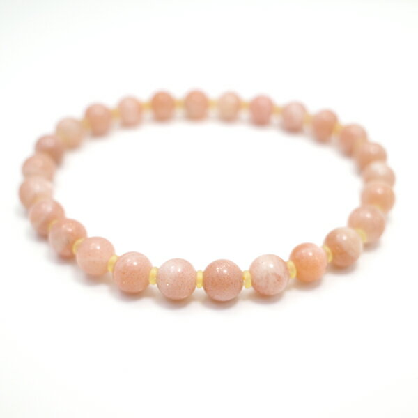 サンストーン 【ブレスレット 1点もの】 約7mm 天然石 パワーストーン スピリチュアルストーン