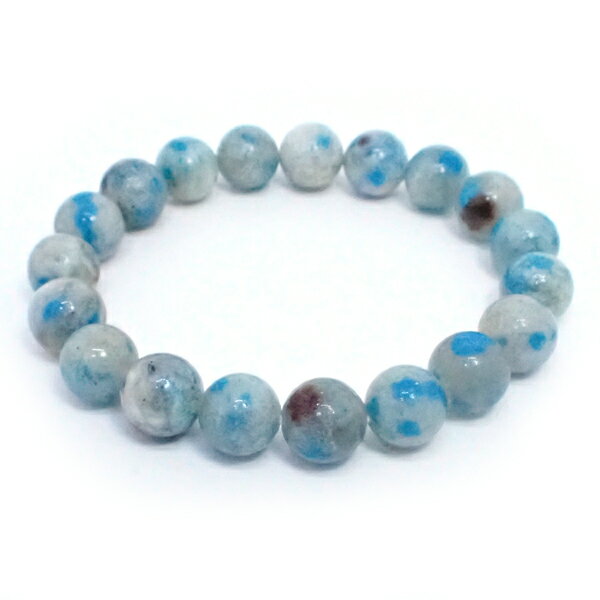 アズライトイングラナイト・シリカ 【ブレスレット 1点もの】 約10mm 天然石 パワーストーン スピリチュアルストーン