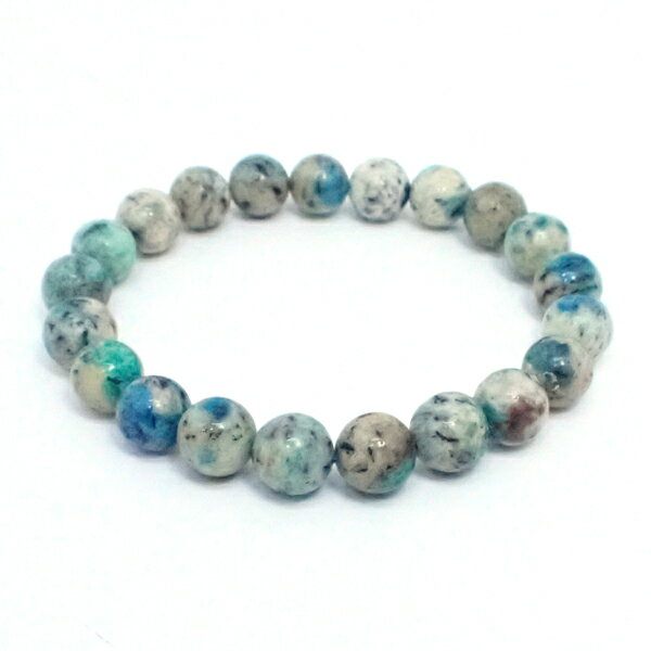 アズライトイングラナイト・シリカ 【ブレスレット 1点もの】 約9mm 天然石 パワーストーン スピリチュアルストーン