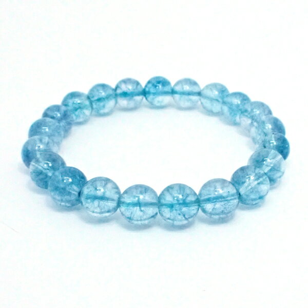 クォーツァイト 【ブレスレット 1点もの】 約10mm 天然石 パワーストーン スピリチュアルストーン