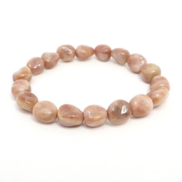 サンストーン 【ブレスレット 1点もの】 約10x11mm 天然石 パワーストーン スピリチュアルストーン