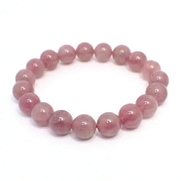 ストロベリークォーツ 【ブレスレット 1点もの】 約10mm 天然石 パワーストーン スピリチュアル