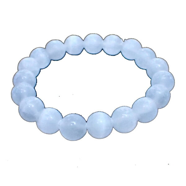 セレナイト 【ブレスレット 1点もの】 約10mm 天然石 パワーストーン スピリチュアル