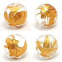 クォーツ水晶 【丸玉四神ビーズ 数量限定】4個セット 約10mm 天然石 パワーストーン