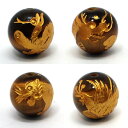 タイガーアイ 【丸玉四神ビーズ 数量限定】4個セット 約10mm 天然石 パワーストーン