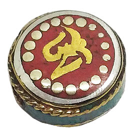 Rakuten - ネパールビーズ/約18x7mm /1個/ 真鍮ビーズ キセキ-リリ kiseki-riri エスニックパーツ