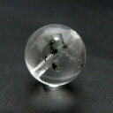 星入り 水晶 クォーツ 丸ビーズ 貫通穴 12mm 【1点もの】 天然石 パワーストーン