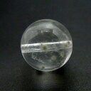 星入り 水晶 クォーツ 丸ビーズ 貫通穴 12mm 【1点もの】 天然石 パワーストーン