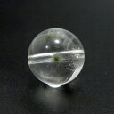 星入り 水晶 クォーツ 丸ビーズ 貫通穴 12mm 【1点もの】 天然石 パワーストーン
