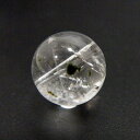 星入り 水晶 クォーツ 丸ビーズ 貫通穴 12mm 【1点もの】 天然石 パワーストーン