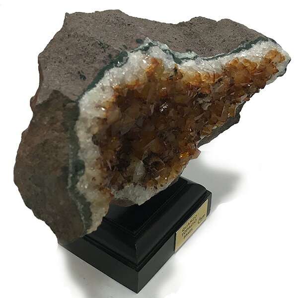 シトリン 【鉱物標本】 置物(大理石台付き) 1点もの 天然石 原石 パワーストーン スピリチュアル ヒーリング コレクション