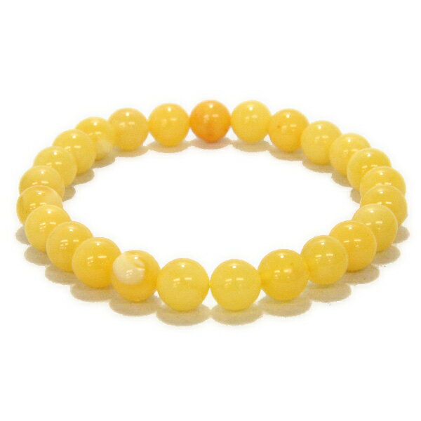 ハニーアンバー 9mm 【1点もの ブレスレット】 天然石 パワーストーン