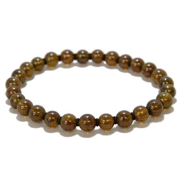 グリーンガーネット 6mm 【1点もの ブレスレット】 天然石 パワーストーン