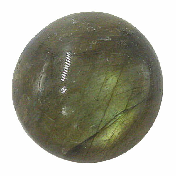 ラブラドライト ラウンドカボションルース 裸石 18x18x5mm 1点物