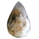 デンドリティックアゲート/ドロップカボション/約22x14x6mm 【1点限定ルース】 天然石 パワーストーン