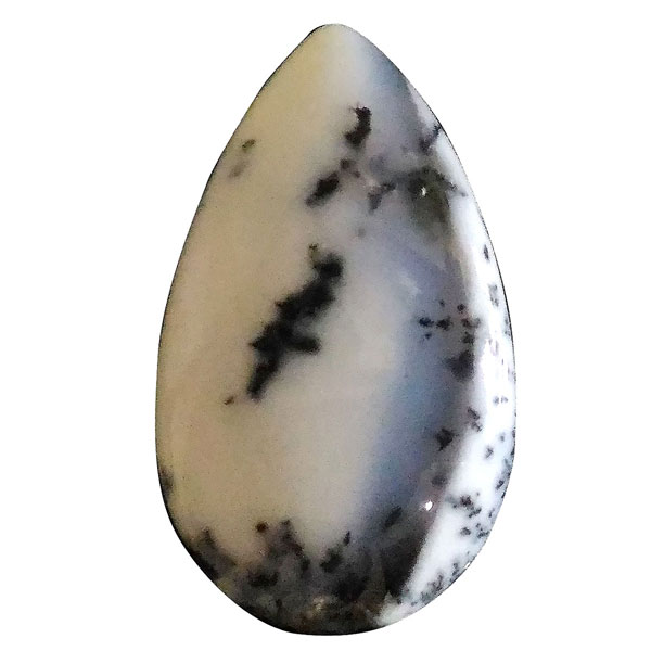 デンドリティックアゲート/ドロップカボション/約28x17x5mm 【1点限定ルース】 天然石 パワーストーン