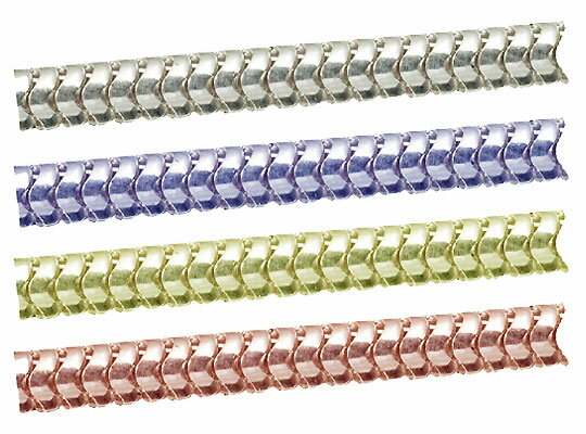 シルバーチェーン スネークチェーン 完成品 ネックレス 幅 約:1.3mm 40cm 1本 シルバー925 イエローロジウムカラーコーティング