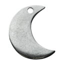 シルバー925 【チャームパーツ】 三日月チャーム 約L10.5xW7.5-4mm 《10個》 無垢