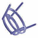 シルバー925 【石枠フレーム】 オバール シルバーパーツ約8x10mm 10個 sv925 ロジウムカラーコーティング