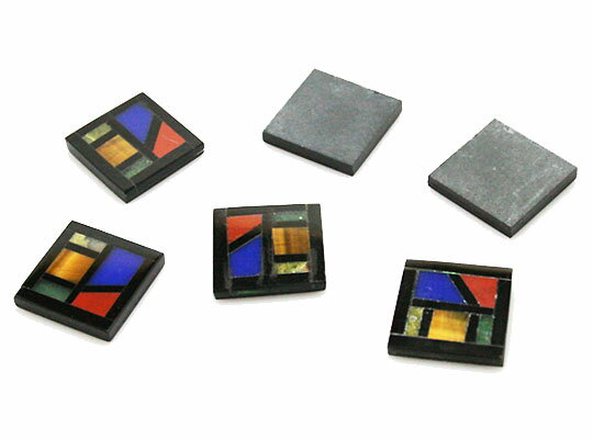 合成石・人工石パーツ デザインパーツ 約16x16x2.5mm 《1個》