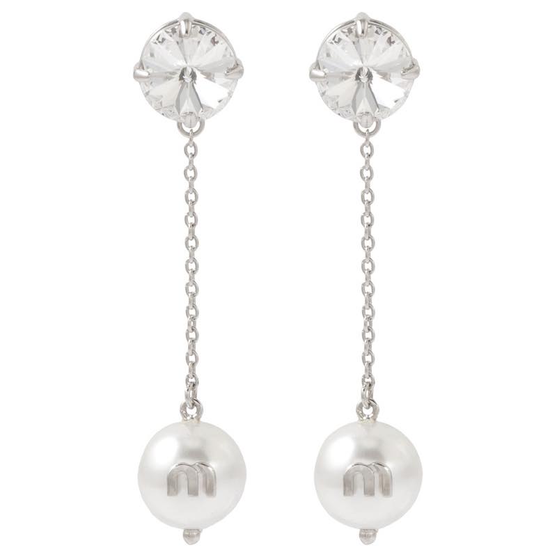 ミュウミュウ MIUMIU / SOLITAIRE JEWELS ピアス #5JO562 2D4Y F0ZJJのサムネイル