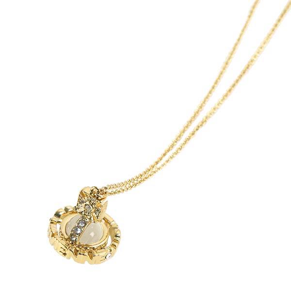 ヴィヴィアン・ウエストウッド VIVIENNE WESTWOOD / PAISLEY SAMLL ORB PENDANT ネックレス #752572B/2 CRYSTAL/GOLD