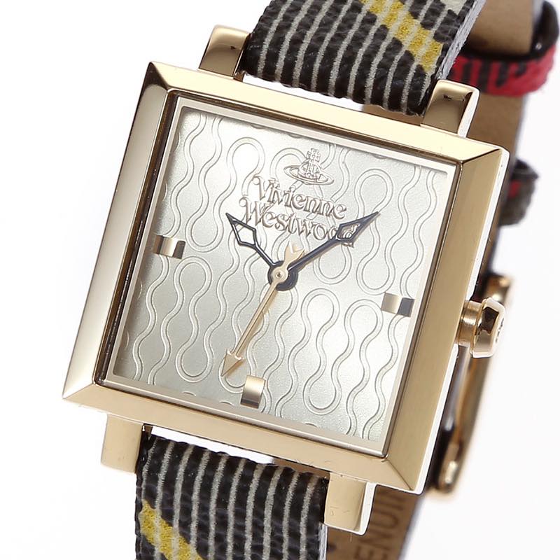 ヴィヴィアン・ウエストウッド VIVIENNE WESTWOOD / exhibitor womens watch 腕時計 #VV087 GDBR ゴールドXチェック