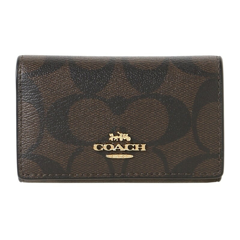 コーチ キーケース コーチ COACH / キーケース #77998 IMAA8 ダークブラウン/ブラック